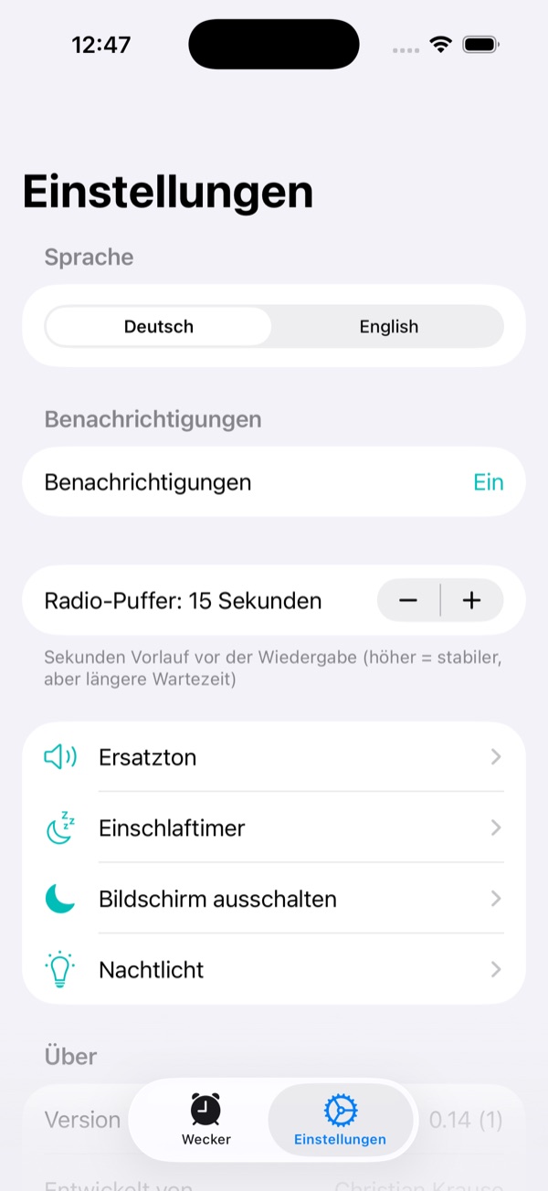 Einstellungen